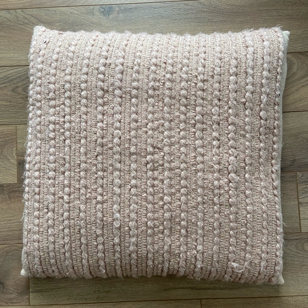 Indigo throw pillow cover + insert
